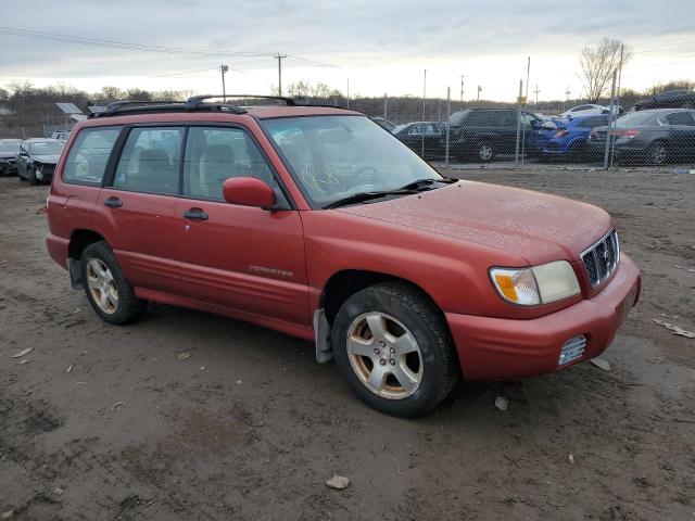 JF1SF65671H763536 - 2001 SUBARU FORESTER S RED photo 4