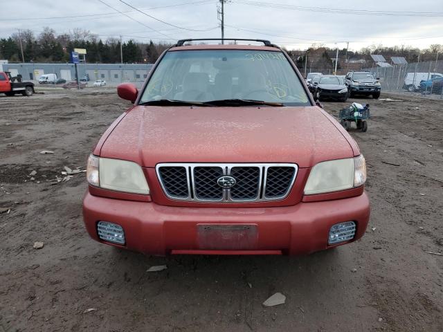 JF1SF65671H763536 - 2001 SUBARU FORESTER S RED photo 5