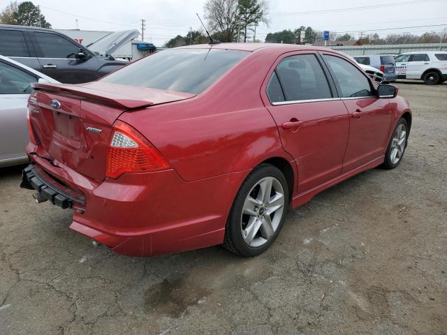 3FAHP0KC7CR389056 - 2012 FORD FUSION SPO RED photo 3