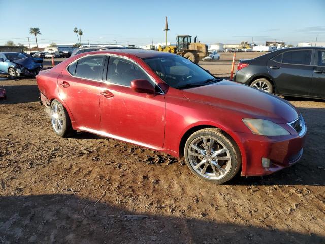 JTHBK262972048360 - 2007 LEXUS IS 250 RED photo 4