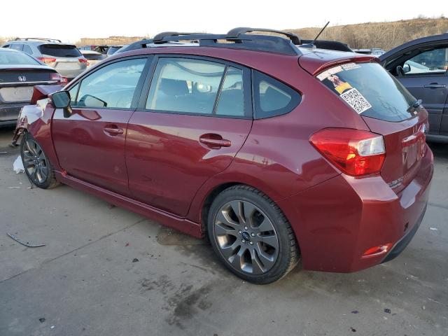 JF1GPAY67F8268312 - 2015 SUBARU IMPREZA SP RED photo 2