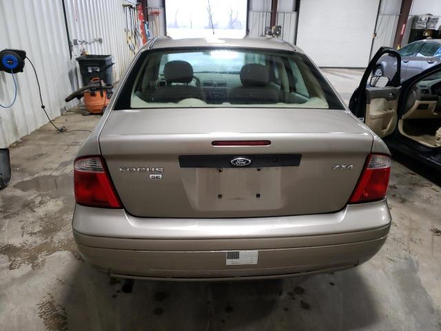 1FAFP34N65W279140 - 2005 FORD FOCUS ZX4 TAN photo 6