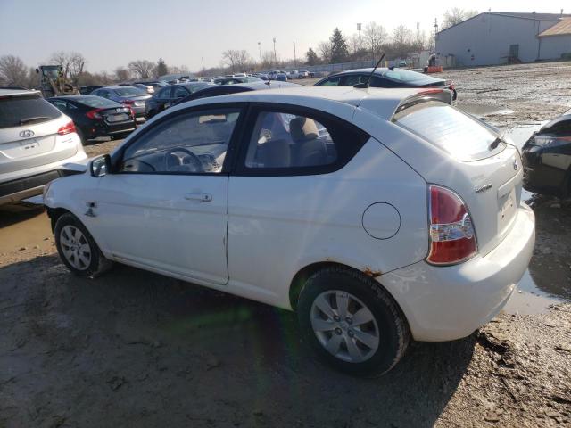 KMHCM3AC0AU182218 - 2010 HYUNDAI ACCENT BLU WHITE photo 2