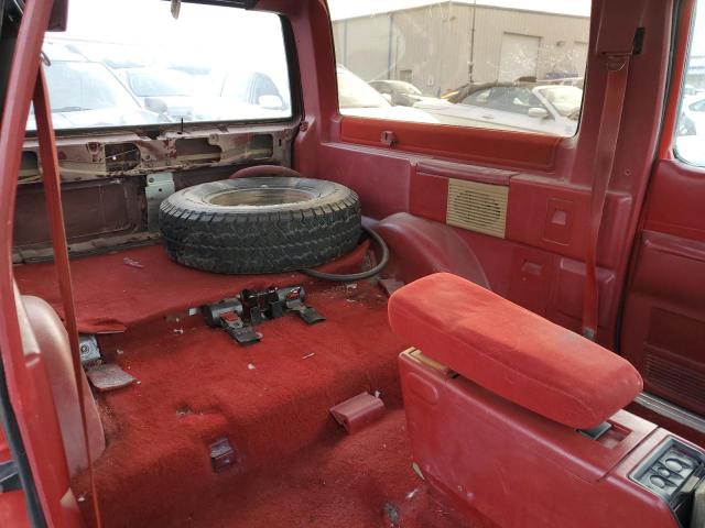 1FMCU14T7KUB56538 - 1989 FORD BRONCO II RED photo 10