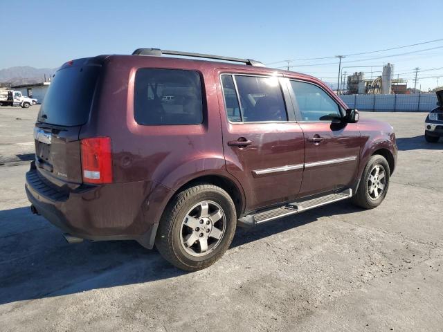 5FNYF3H93AB021174 - 2010 HONDA PILOT TOUR MAROON photo 3