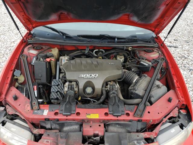 1G2WP52K2YF313663 - 2000 PONTIAC GRAND PRIX წითელი ფოტო 11