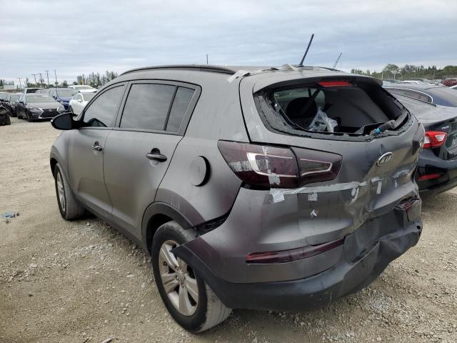 KNDPB3A27C7253998 - 2012 KIA SPORTAGE B GRAY photo 2