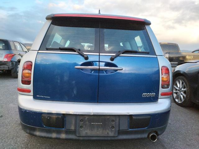 WMWML33588TN67873 - 2008 MINI COOPER CLU BLUE photo 6