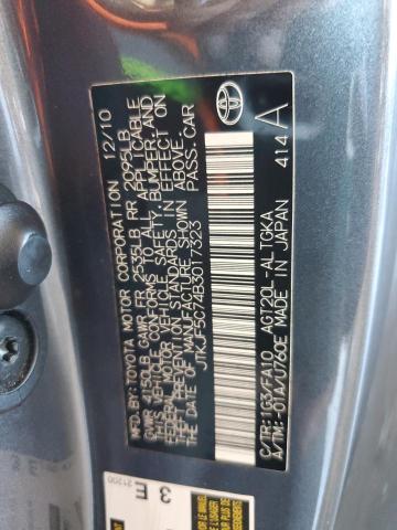 JTKJF5C74B3017323 - 2011 TOYOTA SCION TC GRAY photo 13