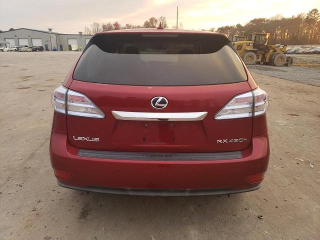 JTJZB1BA5A2002651 - 2010 LEXUS RX 450 RED photo 6