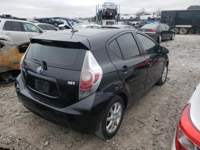 JTDKDTB33E1****** - 2014 TOYOTA PRIUS C BLACK photo 3