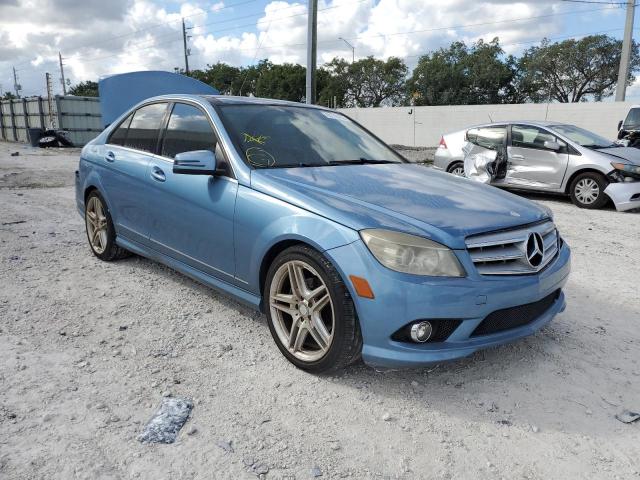 WDDGF5EB3AR103470 - 2010 MERCEDES-BENZ C300 BLUE photo 4