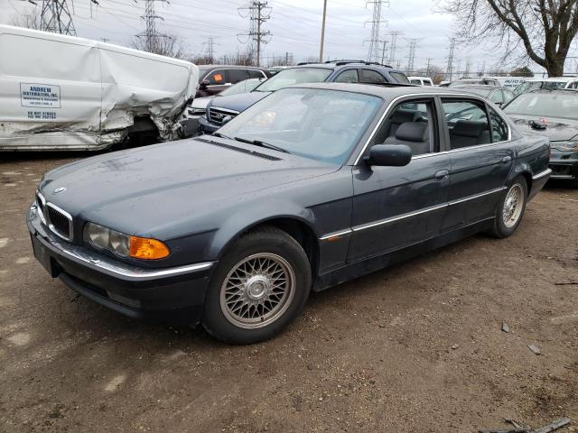 WBAGH8349YDP12321 - 2000 BMW 7 SERIES BLUE photo 1