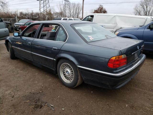 WBAGH8349YDP12321 - 2000 BMW 7 SERIES BLUE photo 2