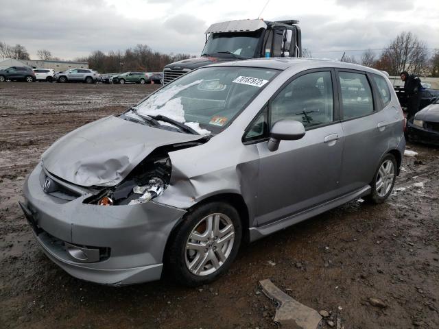 JHMGD37687S049832 - 2007 HONDA FIT S Gümüş foto 1