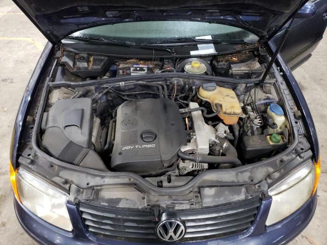 WVWMA63B5WE389051 - 1998 VOLKSWAGEN PASSAT GLS BLUE photo 11