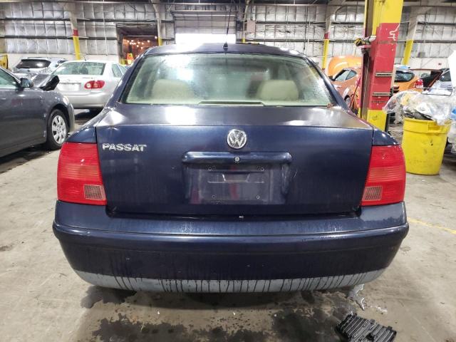 WVWMA63B5WE389051 - 1998 VOLKSWAGEN PASSAT GLS BLUE photo 6