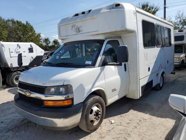 1GB6G5BLXE1162279 - 2014 CHEVROLET EXPRESS G4 WHITE photo 1