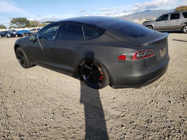 5YJSA1E45FF101875 - 2015 TESLA MODEL S Սև լուսանկար 2