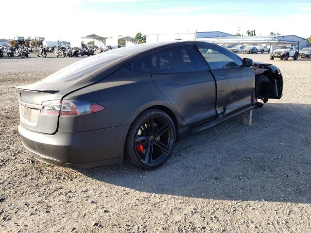 5YJSA1E45FF101875 - 2015 TESLA MODEL S Սև լուսանկար 3