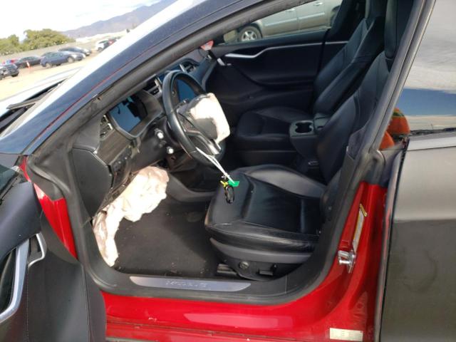 5YJSA1E45FF101875 - 2015 TESLA MODEL S Սև լուսանկար 7