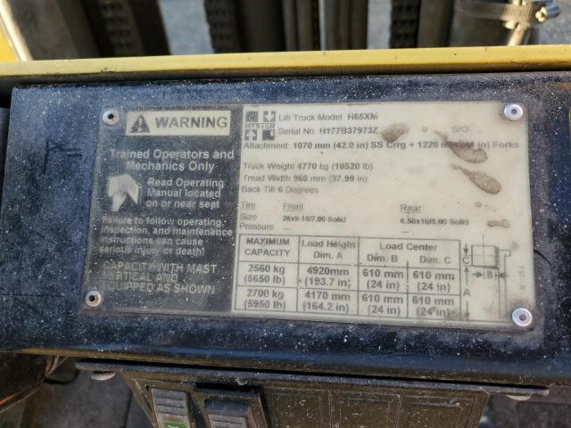 H177B37973Z - 2010 HYST FORKLIFT YELLOW photo 10