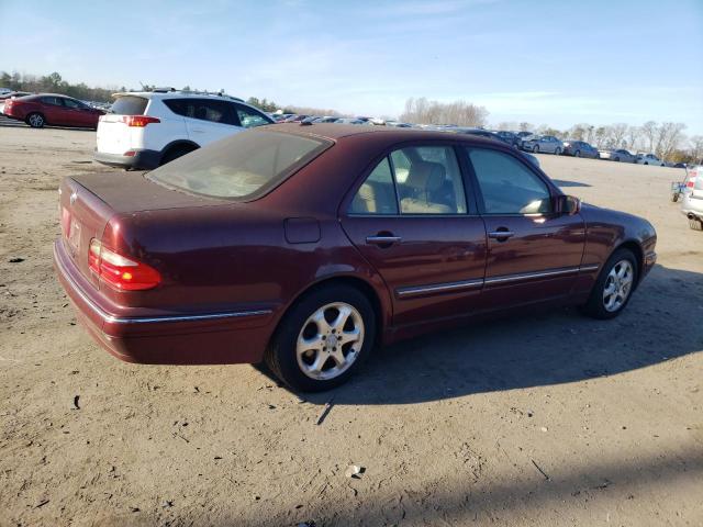 WDBJF65J02B409225 - 2002 MERCEDES-BENZ E BURGUNDY photo 3