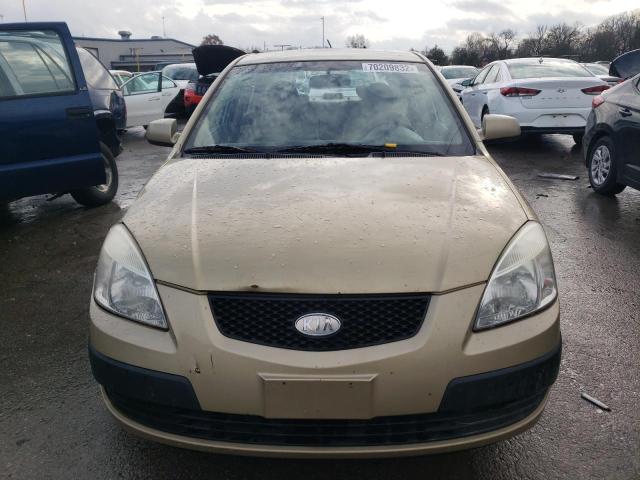 KNADE223896519181 - 2009 KIA RIO BASE TAN photo 5