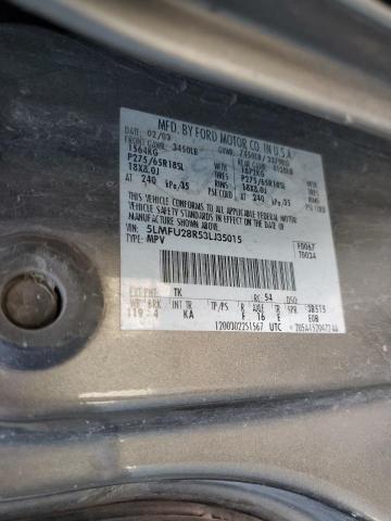 5LMFU28R53LJ35015 - 2003 LINCOLN NAVIGATOR TAN photo 13