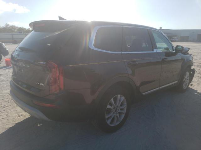 5XYP24HC3LG014519 - 2020 KIA TELLURIDE BURGUNDY photo 3