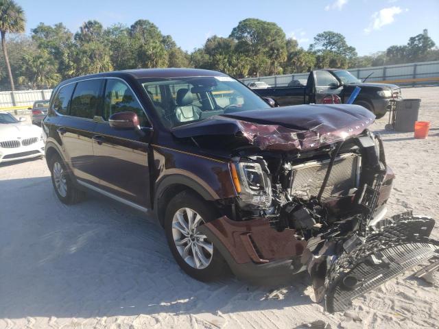 5XYP24HC3LG014519 - 2020 KIA TELLURIDE BURGUNDY photo 4