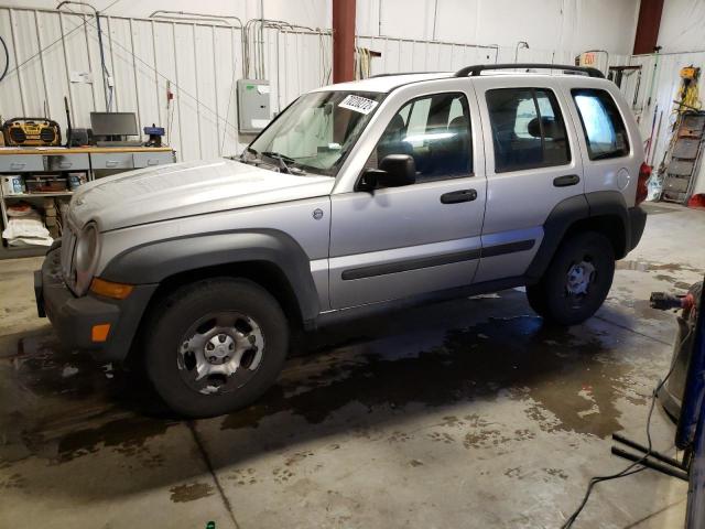 1J4GL48K06W257162 - 2006 JEEP LIBERTY SP SILVER photo 1