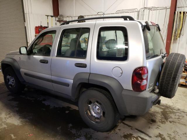 1J4GL48K06W257162 - 2006 JEEP LIBERTY SP SILVER photo 2