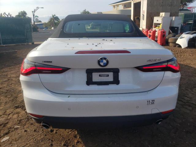 WBA43AT08NCH84802 - 2022 BMW 430XI WHITE photo 6