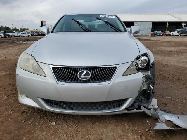 JTHBK262862006616 - 2006 LEXUS IS 250 SILVER photo 5