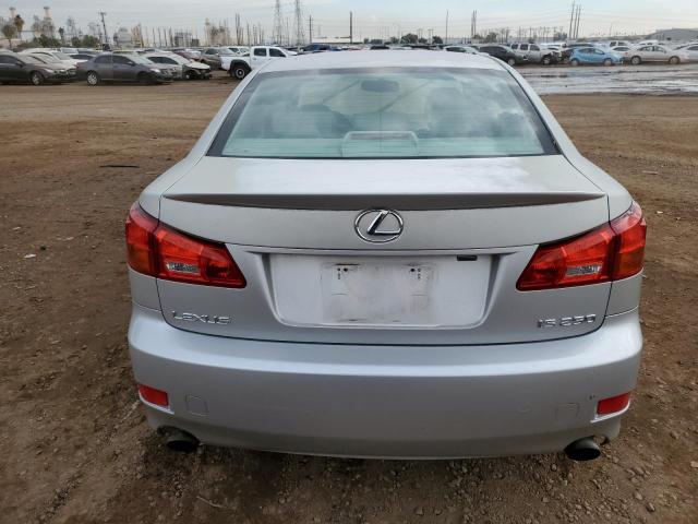 JTHBK262862006616 - 2006 LEXUS IS 250 SILVER photo 6