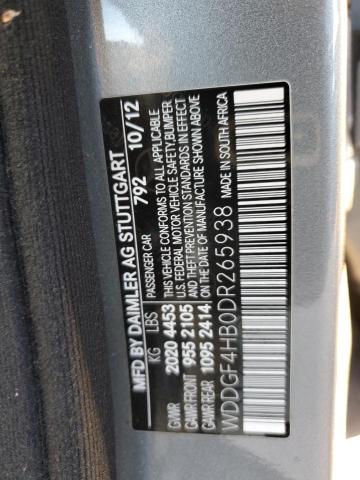 WDDGF4HB0DR265938 - 2013 MERCEDES-BENZ C 250 GRAY photo 12