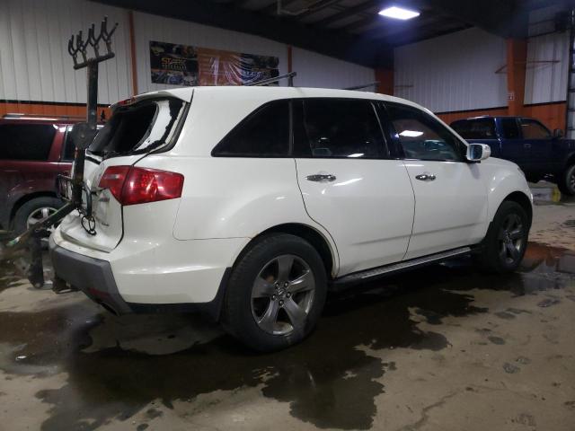 2HNYD28888H005686 - 2008 ACURA MDX SPORT WHITE photo 3