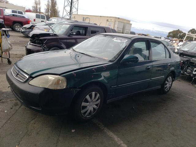 2HGEJ6616XH515064 - 1999 HONDA CIVIC BASE GREEN photo 2