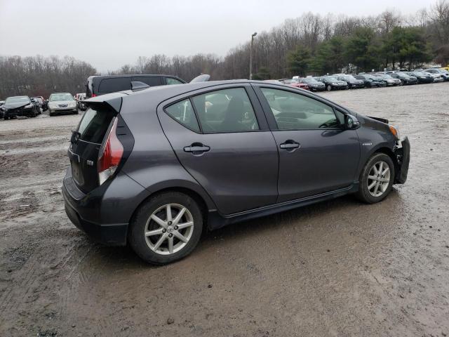 JTDKDTB36H1592886 - 2017 TOYOTA PRIUS C GRAY photo 3