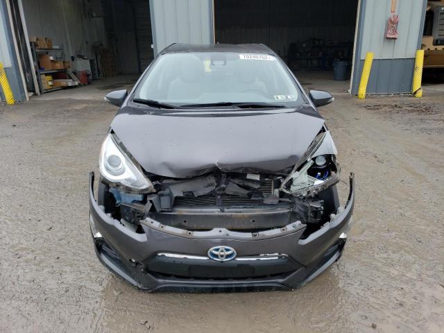 JTDKDTB36H1592886 - 2017 TOYOTA PRIUS C GRAY photo 5