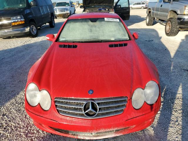 WDBSK75F73F032680 - 2003 MERCEDES-BENZ SL 500R RED photo 5