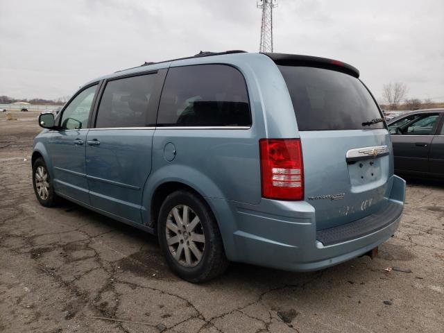 2A8HR54P28R639455 - 2008 CHRYSLER TOWN AND C BLUE photo 2