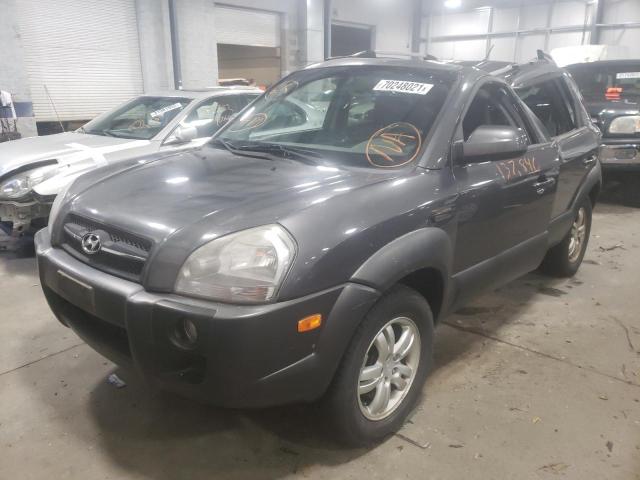 KM8JN72D58U769396 - 2008 HYUNDAI TUCSON SE GRAY photo 2