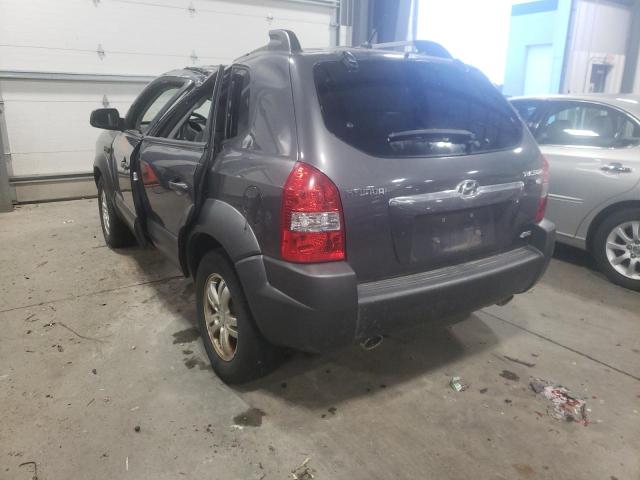 KM8JN72D58U769396 - 2008 HYUNDAI TUCSON SE GRAY photo 3