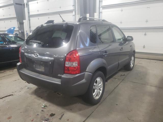 KM8JN72D58U769396 - 2008 HYUNDAI TUCSON SE GRAY photo 4