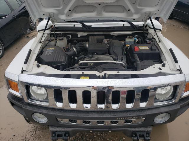 5GTDN13E378167182 - 2007 HUMMER H3 WHITE photo 12