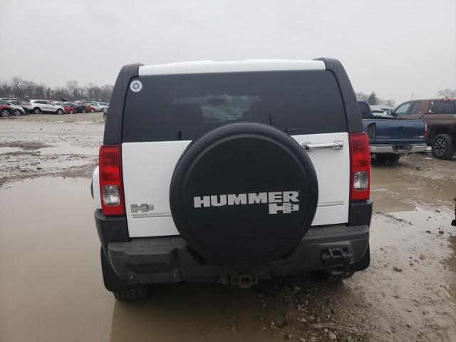 5GTDN13E378167182 - 2007 HUMMER H3 WHITE photo 6
