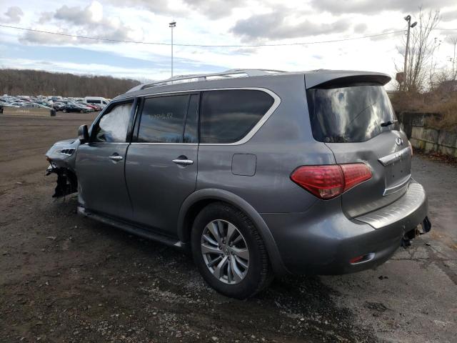 JN8AZ2NE6G9125900 - 2016 INFINITI QX80 GRAY photo 2