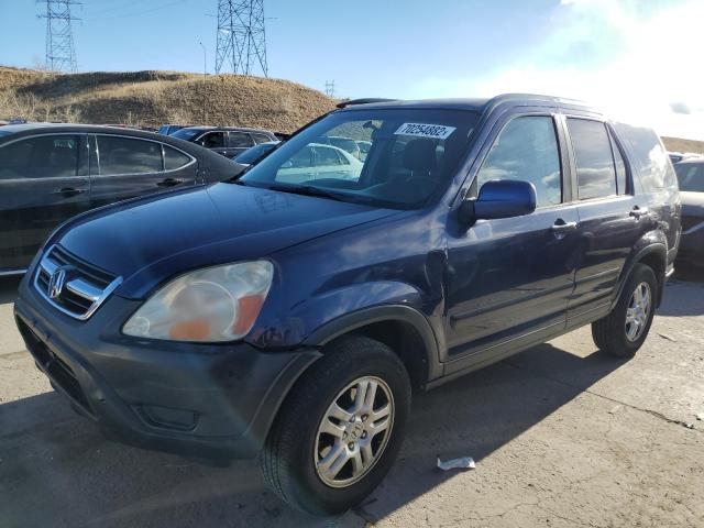 SHSRD78874U258739 - 2004 HONDA CR-V BLUE photo 1